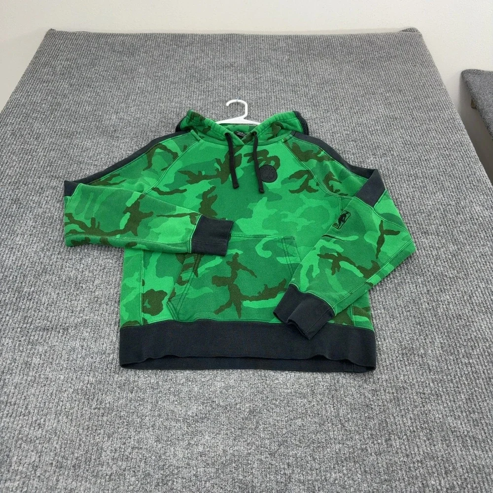 Boston Celtics Nike Hoodie Mens S Green Cotton Camo Pullover Basketball Sports